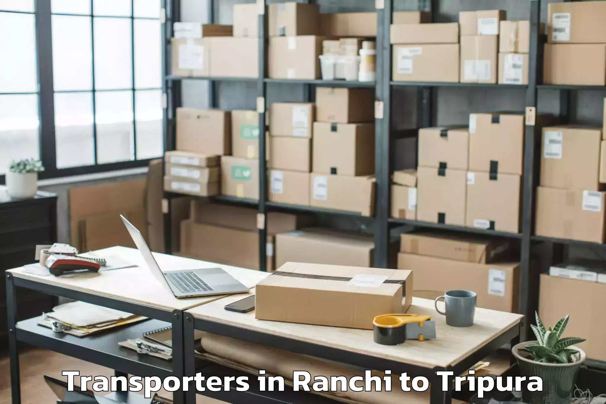 Top Ranchi to Kailashahar Transporters Available